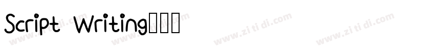 Script Writing字体转换